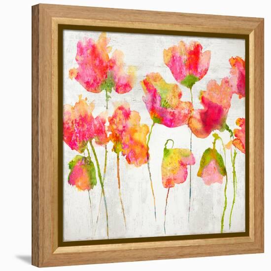 Gathering in Pink I-Vanessa Austin-Framed Stretched Canvas