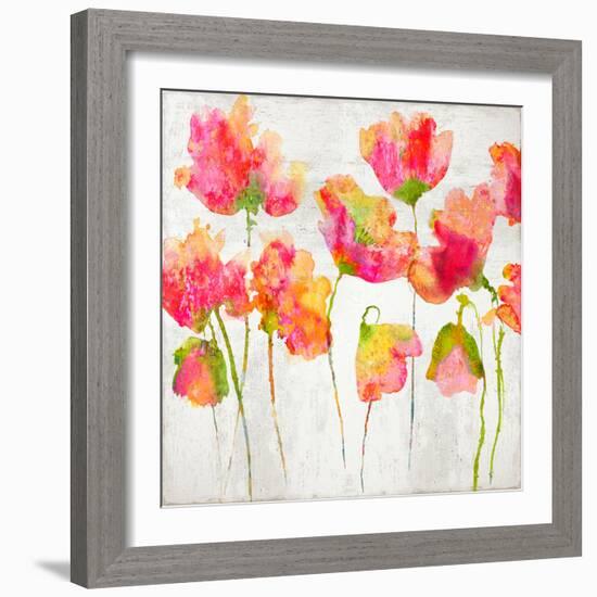 Gathering in Pink I-Vanessa Austin-Framed Art Print