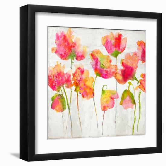 Gathering in Pink I-Vanessa Austin-Framed Art Print