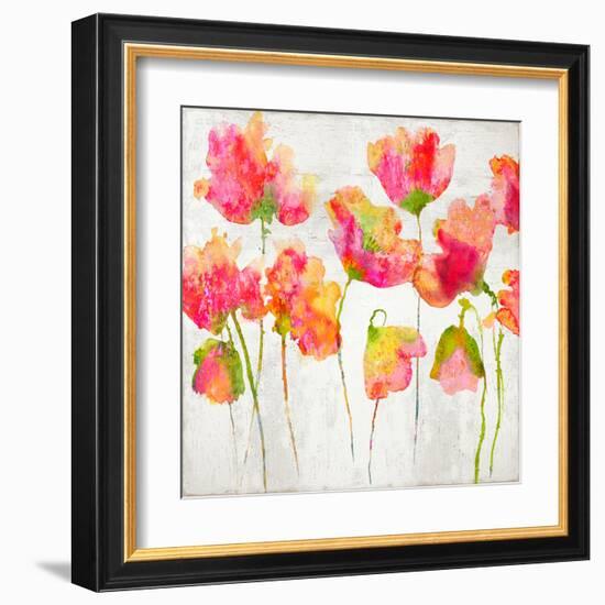 Gathering in Pink I-Vanessa Austin-Framed Art Print