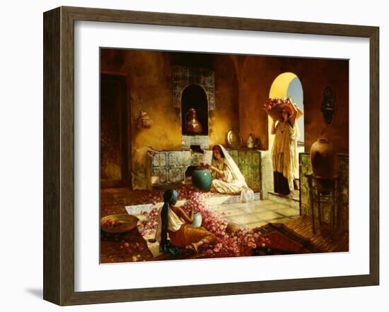 Gathering of Roses-Rudolph Ernst-Framed Giclee Print