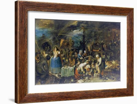 Gathering of Witches, 1607-Frans Francken the Younger-Framed Giclee Print