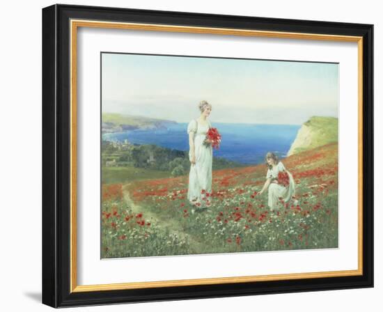 Gathering Poppies-Henry John Yeend King-Framed Giclee Print