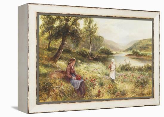 Gathering Poppies-Ernest Walbourn-Framed Premier Image Canvas