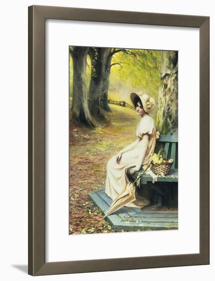 Gathering Primroses-Annie Henniker-Framed Giclee Print