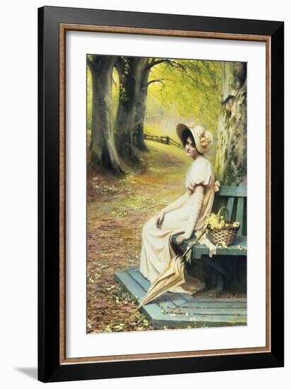 Gathering Primroses-Annie Henniker-Framed Giclee Print