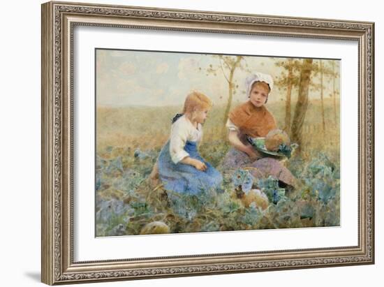 Gathering Pumpkins-Hector Caffieri-Framed Giclee Print