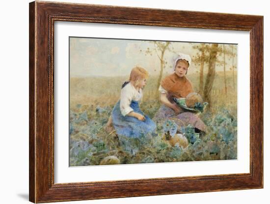 Gathering Pumpkins-Hector Caffieri-Framed Giclee Print