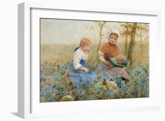 Gathering Pumpkins-Hector Caffieri-Framed Giclee Print