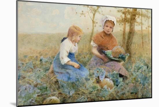 Gathering Pumpkins-Hector Caffieri-Mounted Giclee Print