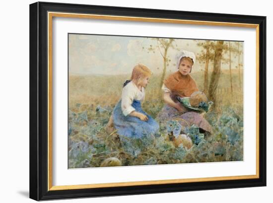 Gathering Pumpkins-Hector Caffieri-Framed Giclee Print