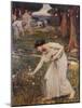 Gathering Rosebuds-John William Waterhouse-Mounted Giclee Print