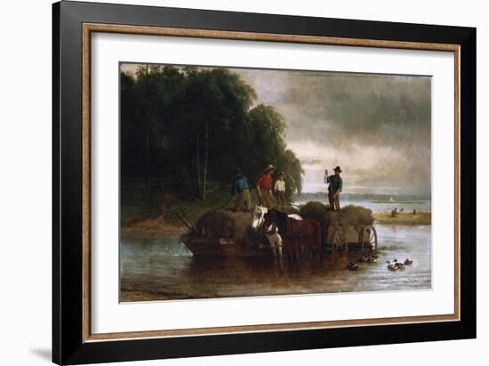Gathering Sedge, Shrewsbury River, New Jersey, 1879-Hendrik Avercamp-Framed Giclee Print