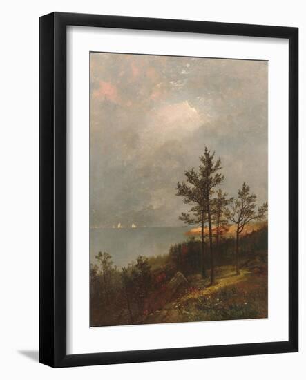 Gathering Storm on Long Island Sound, 1872-John Frederick Kensett-Framed Giclee Print