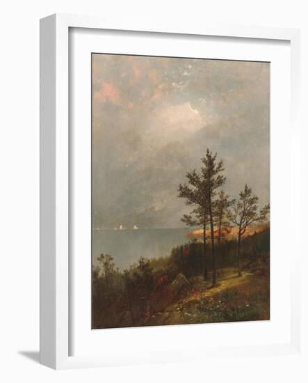 Gathering Storm on Long Island Sound, 1872-John Frederick Kensett-Framed Giclee Print