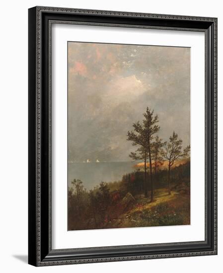 Gathering Storm on Long Island Sound, 1872-John Frederick Kensett-Framed Giclee Print