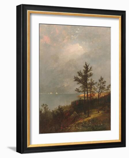 Gathering Storm on Long Island Sound, 1872-John Frederick Kensett-Framed Giclee Print