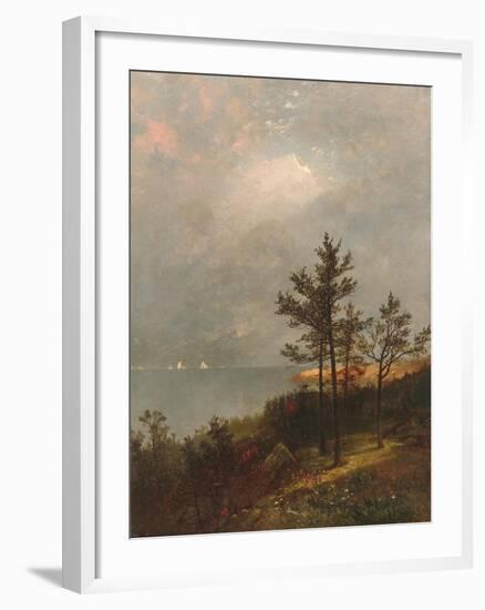 Gathering Storm on Long Island Sound, 1872-John Frederick Kensett-Framed Premium Giclee Print