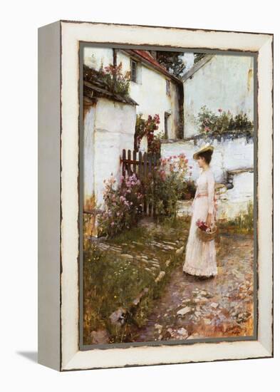 Gathering Summer Flowers in a Devonshire Garden, 1893-John William Waterhouse-Framed Premier Image Canvas