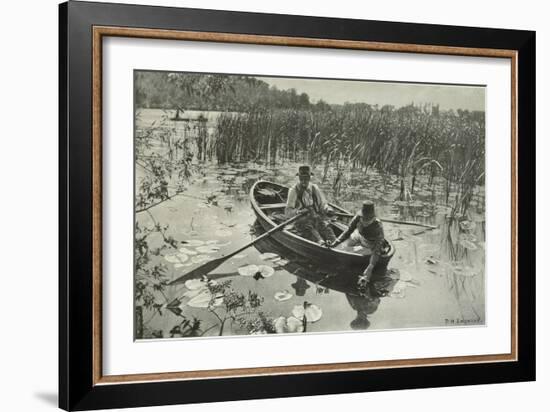 Gathering Water Lillies-Emerson Peter Henry-Framed Giclee Print