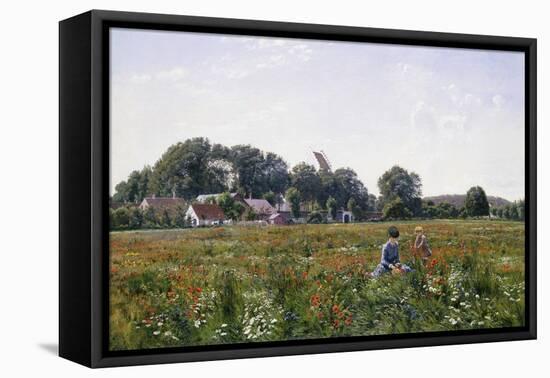 Gathering Wild Flowers-Johannes Boesen-Framed Premier Image Canvas