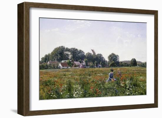 Gathering Wild Flowers-Johannes Boesen-Framed Giclee Print