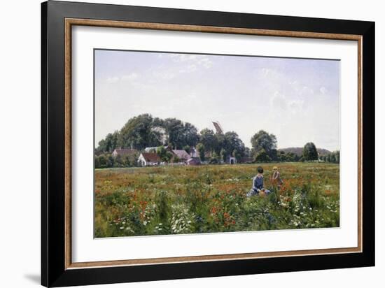 Gathering Wild Flowers-Johannes Boesen-Framed Giclee Print