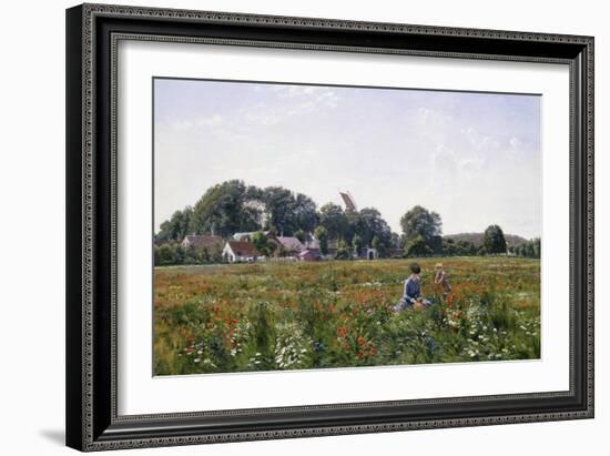 Gathering Wild Flowers-Johannes Boesen-Framed Giclee Print