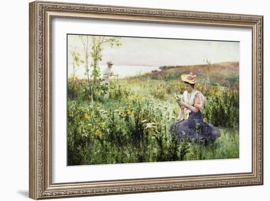 Gathering Wild Flowers-Alfred Augustus Glendening II-Framed Giclee Print