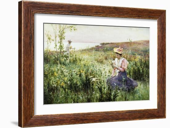 Gathering Wild Flowers-Alfred Augustus Glendening II-Framed Giclee Print