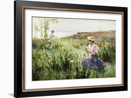 Gathering Wild Flowers-Alfred Augustus Glendening II-Framed Giclee Print