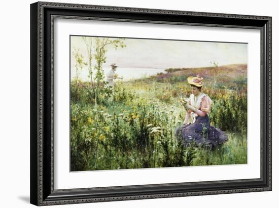 Gathering Wild Flowers-Alfred Augustus Glendening II-Framed Giclee Print