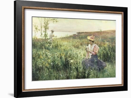 Gathering Wild Flowers-Alfred Augustus Glendenning-Framed Giclee Print