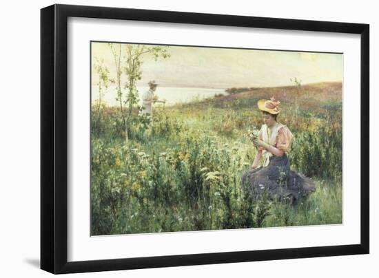 Gathering Wild Flowers-Alfred Augustus Glendenning-Framed Giclee Print