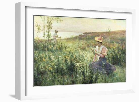 Gathering Wild Flowers-Alfred Augustus Glendenning-Framed Giclee Print