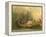 Gathering Wild Rice, 1853-Seth Eastman-Framed Premier Image Canvas