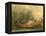 Gathering Wild Rice, 1853-Seth Eastman-Framed Premier Image Canvas