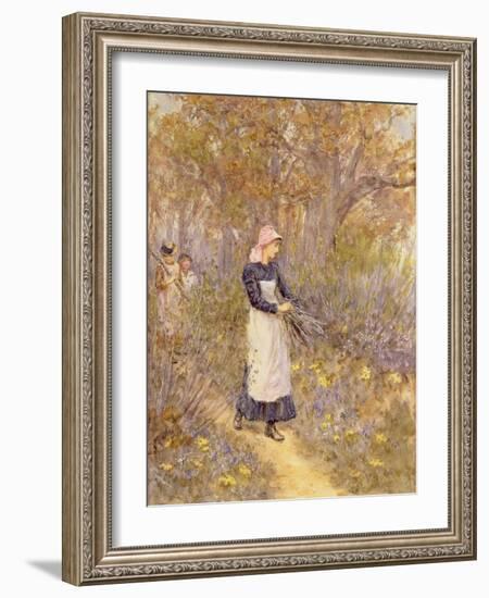 Gathering Wood for Mother-Helen Allingham-Framed Giclee Print