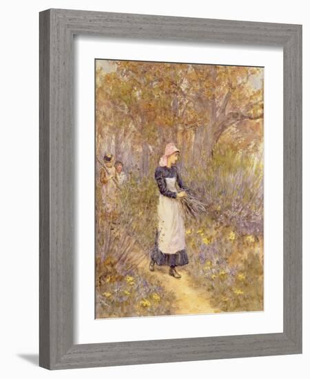 Gathering Wood for Mother-Helen Allingham-Framed Giclee Print