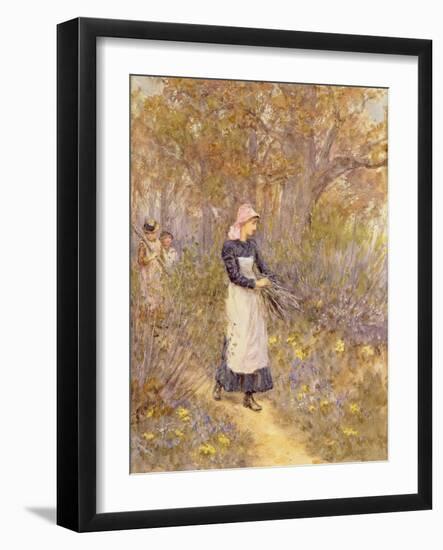 Gathering Wood for Mother-Helen Allingham-Framed Giclee Print