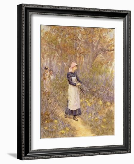 Gathering Wood for Mother-Helen Allingham-Framed Giclee Print