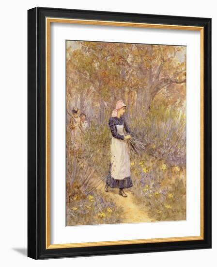 Gathering Wood for Mother-Helen Allingham-Framed Giclee Print