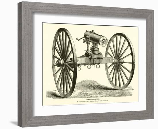 Gatling Gun-null-Framed Giclee Print