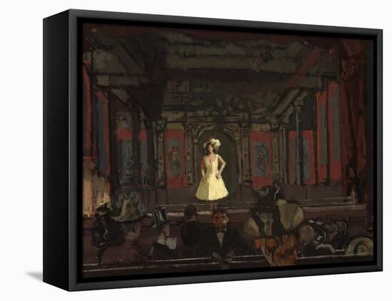 Gatti’S Hungerford Palace of Varieties. Second Turn of Katie Lawrence C.1888-Walter Richard Sickert-Framed Premier Image Canvas