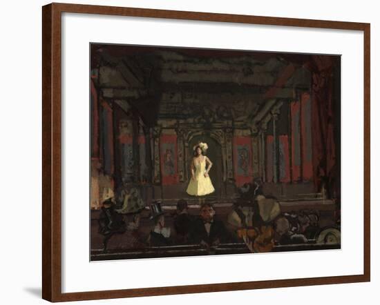 Gatti’S Hungerford Palace of Varieties. Second Turn of Katie Lawrence C.1888-Walter Richard Sickert-Framed Giclee Print