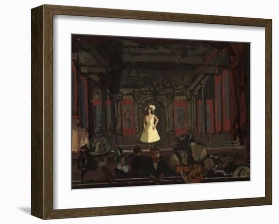 Gatti’S Hungerford Palace of Varieties. Second Turn of Katie Lawrence C.1888-Walter Richard Sickert-Framed Giclee Print