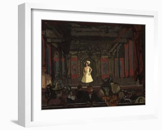 Gatti’S Hungerford Palace of Varieties. Second Turn of Katie Lawrence C.1888-Walter Richard Sickert-Framed Giclee Print