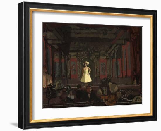 Gatti’S Hungerford Palace of Varieties. Second Turn of Katie Lawrence C.1888-Walter Richard Sickert-Framed Giclee Print