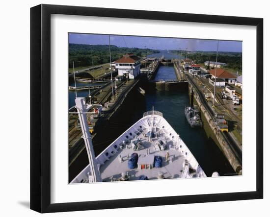 Gatun Lock, Panama Canal, Panama, Central America-Ken Gillham-Framed Photographic Print