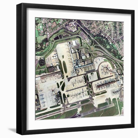 Gatwick Airport, UK, Aerial Image-Getmapping Plc-Framed Premium Photographic Print